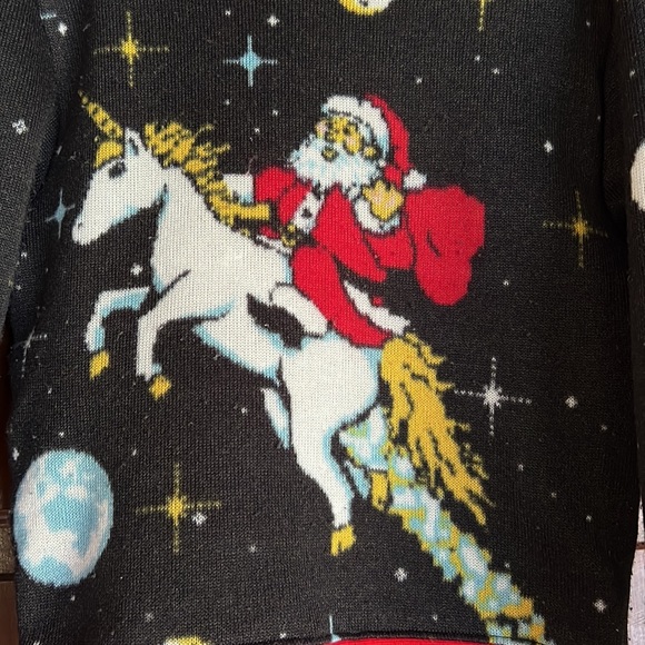 Fifth Sun Xmas 🎅🦄Sweater Size Small  5/6 - Picture 3 of 6